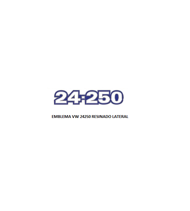 EMBLEMA VW 24250 RESINADO LATERAL AZ/BR/CR
