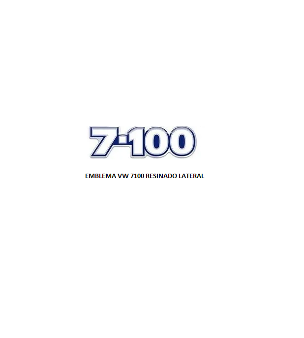EMBLEMA VW 7100 RESINADO LATERAL AZ/BR/CR