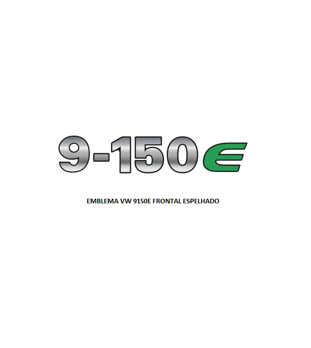 EMBLEMA VW 9150E RESINADO FRONTAL ESPELHADO
