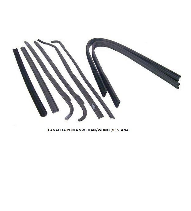 CANALETA PORTA VW TITAN/WORK C/PESTANA