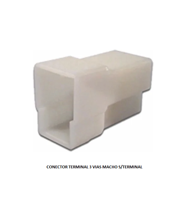 CONECTOR TERMINAL 3 VIAS MACHO P/TER MACHO