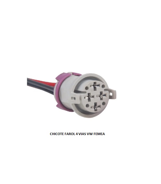CHICOTE FAROL 4 VIAS VW FEMEA
