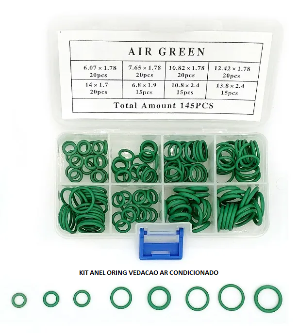 KIT ANEL ORING VEDACAO AR CONDICIONADO