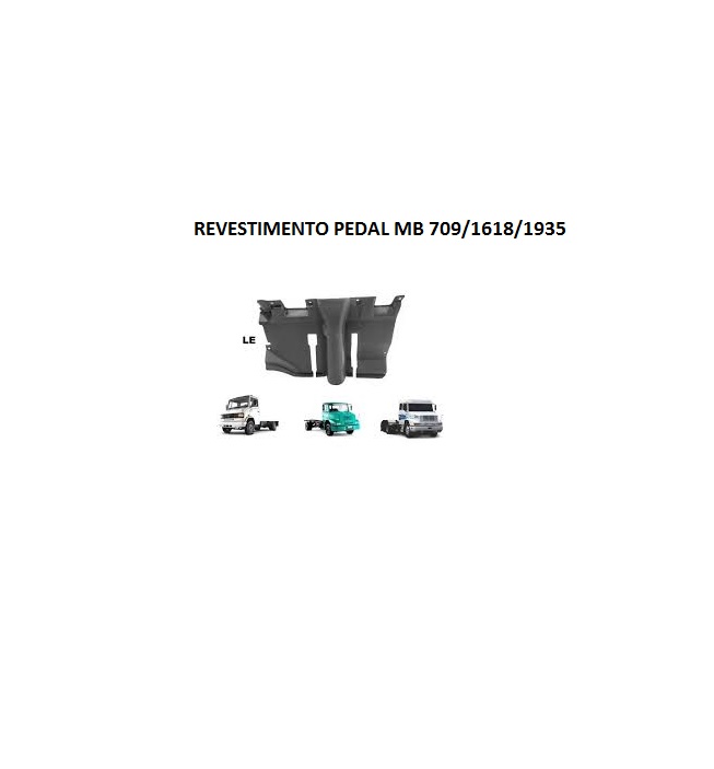 REVESTIMENTO PEDAL MB 709/1618/1935 LE MARRON
