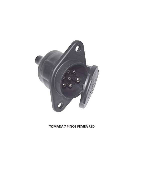 TOMADA 7 PINOS FEMEA RED