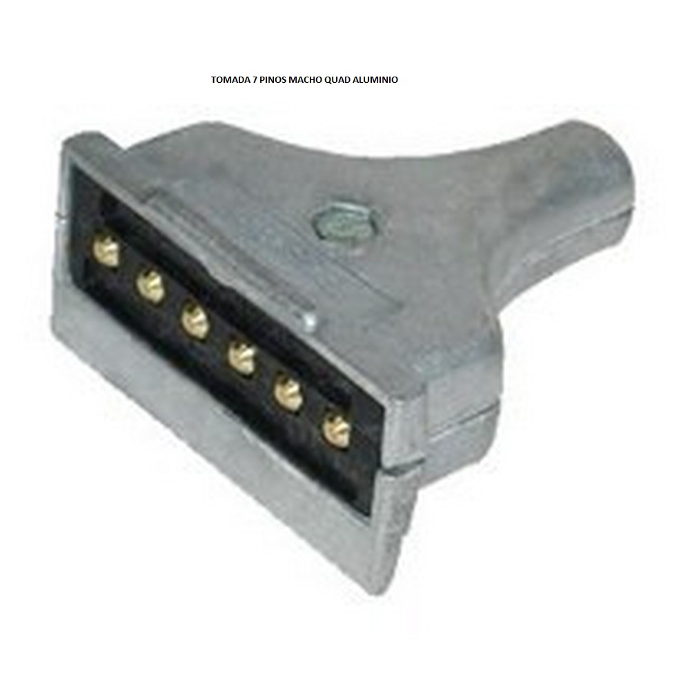 TOMADA 7 PINOS MACHO QUAD ALUMINIO