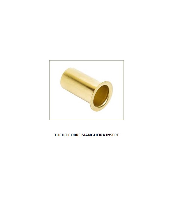 TUCHO COBRE MANGUEIRA 3/8