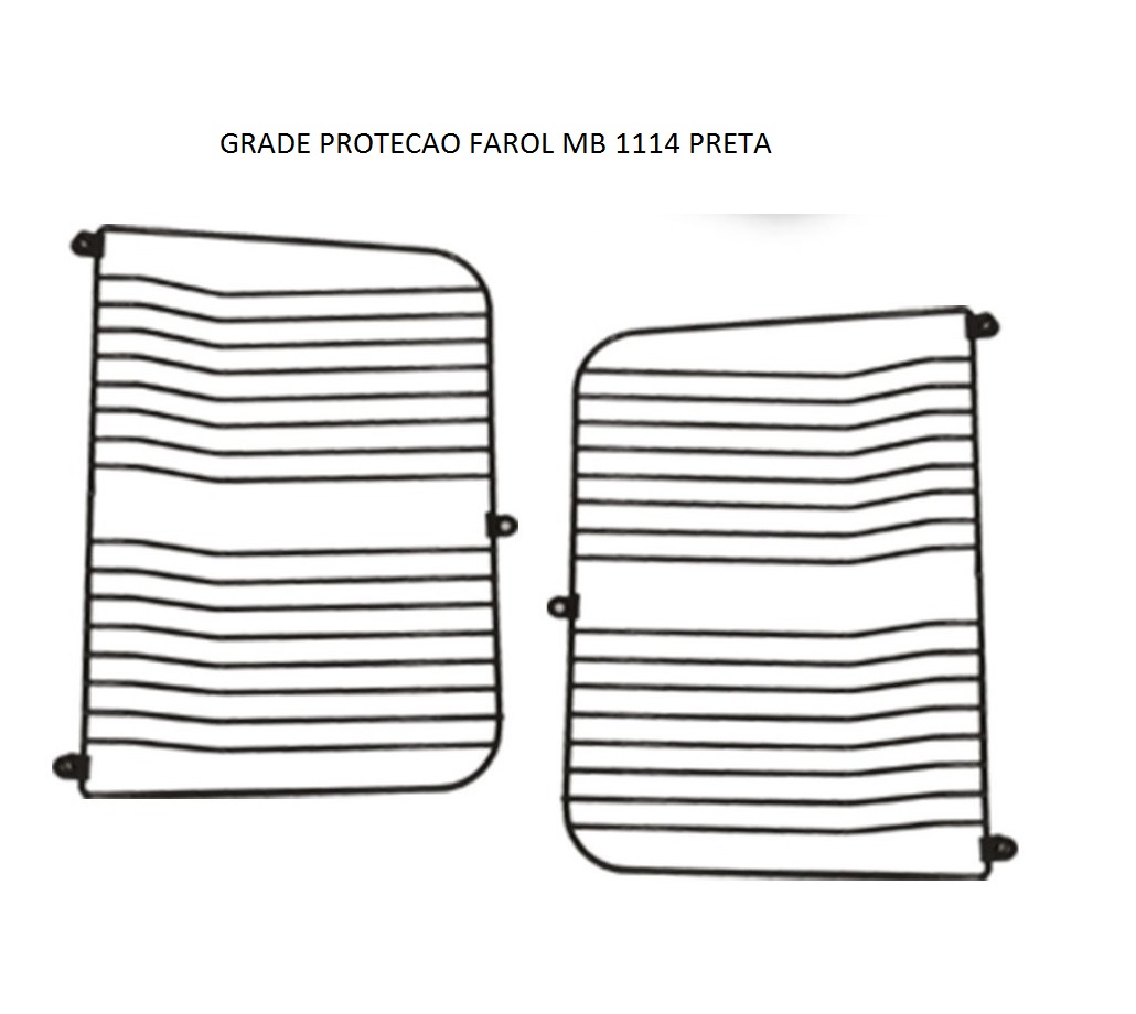 GRADE PROTECAO FAROL MB 1114 PRETA