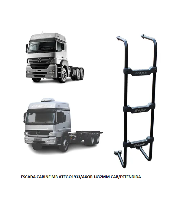 ESCADA CABINE MB ATEGO1933/AXOR 1420MM CAB/ESTENDIDA