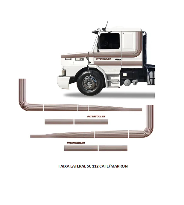 FAIXA LATERAL SC 112 CAFE/MARRON