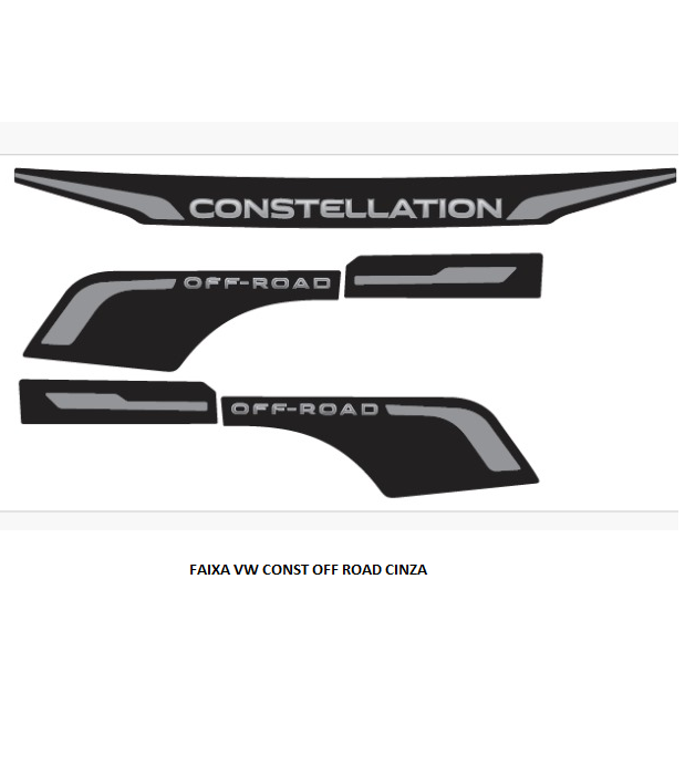 FAIXA LATERAL VW CONST OFF ROAD CINZA C/FRONTAL