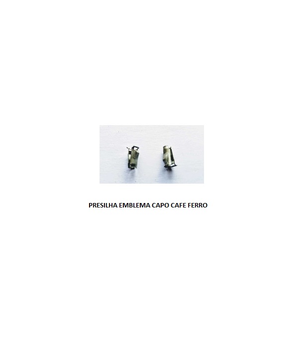 PRESILHA EMBLEMA CAPO CAFE FERRO