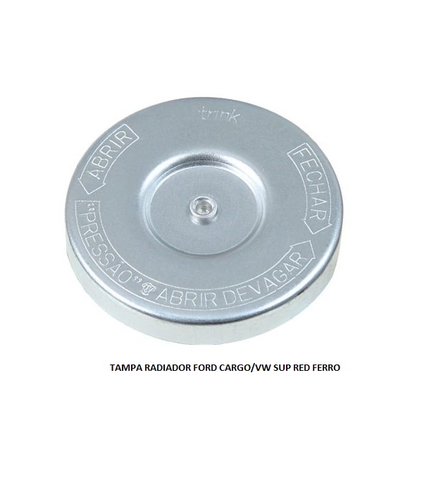 TAMPA RADIADOR FORD CARGO/VW SUP RED FERRO