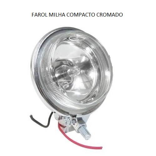 FAROL MILHA COMPACTO CROMADO