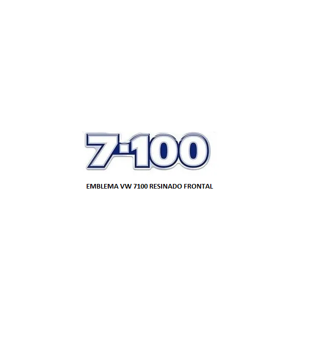 EMBLEMA VW 7100 RESINADO FRONTAL AZ/BR/CR