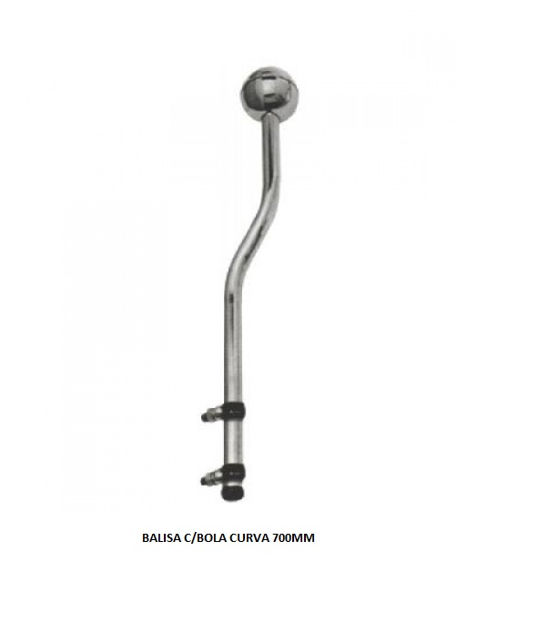 BALISA C/BOLA CURVA 700MM