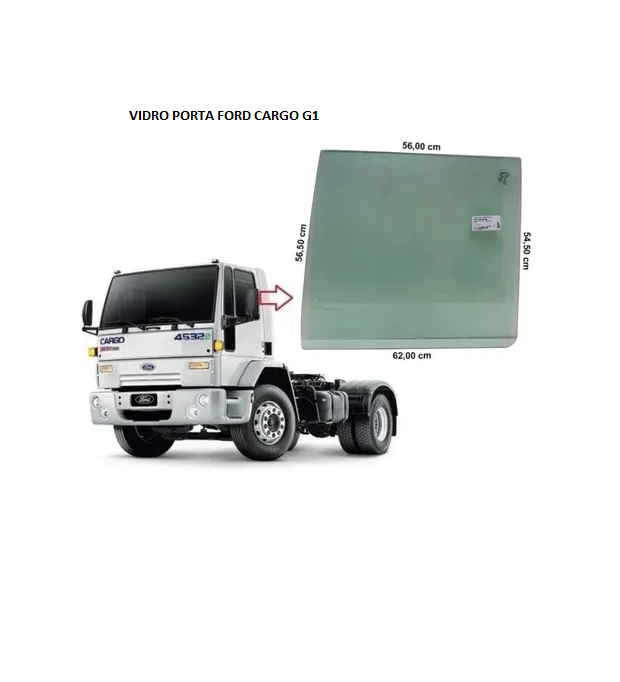 VIDRO PORTA FORD CARGO G1 LD