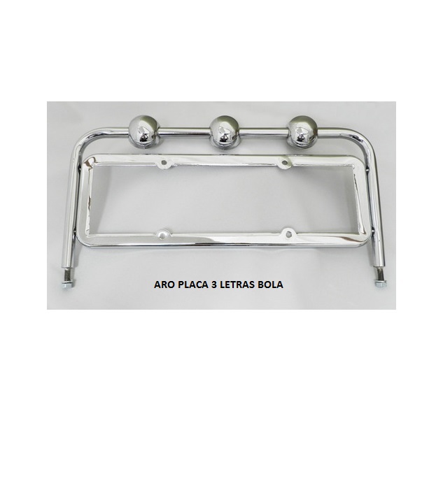 ARO PLACA 3 LETRAS BOLA