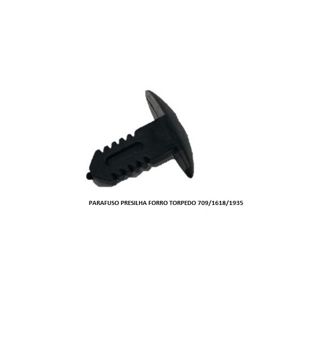 PARAFUSO PRESILHA FORRO TORPEDO 709/1618/1935 PRETO