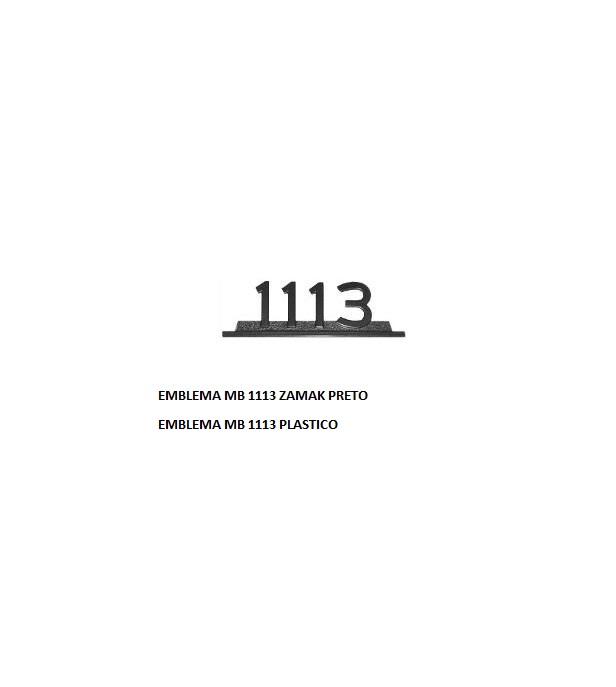 EMBLEMA MB 1113 PLASTICO