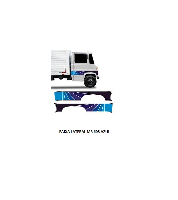 FAIXA LATERAL MB 608 AZUL