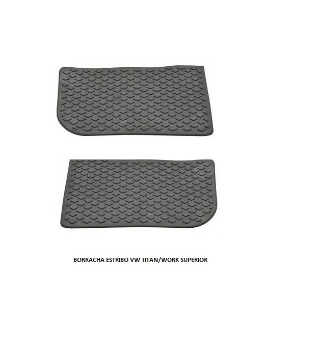 BORRACHA ESTRIBO VW TITAN/WORK SUPERIOR CINZA LD
