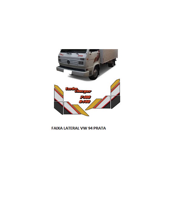 FAIXA LATERAL VW 94 PRATA/OURO