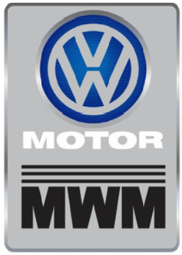 EMBLEMA VW MOTOR MWM RESINADO