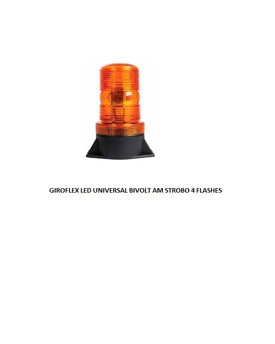 GIROFLEX LED UNIVERSAL BIVOLT AM STROBO 4 FLASHES