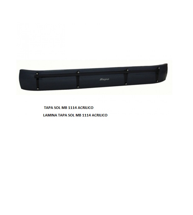 LAMINA TAPA SOL MB 1313/1513/1114/1519 ACRILICO 84/88 S/FURACAO