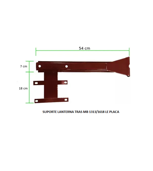 SUPORTE LANTERNA TRAS MB 1313/1618 LE PLACA