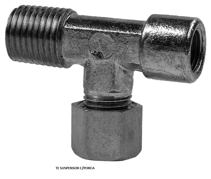 TE SUSPENSOR 1/4X1/4X1/8 MACHO/FEMEA C/PORCA