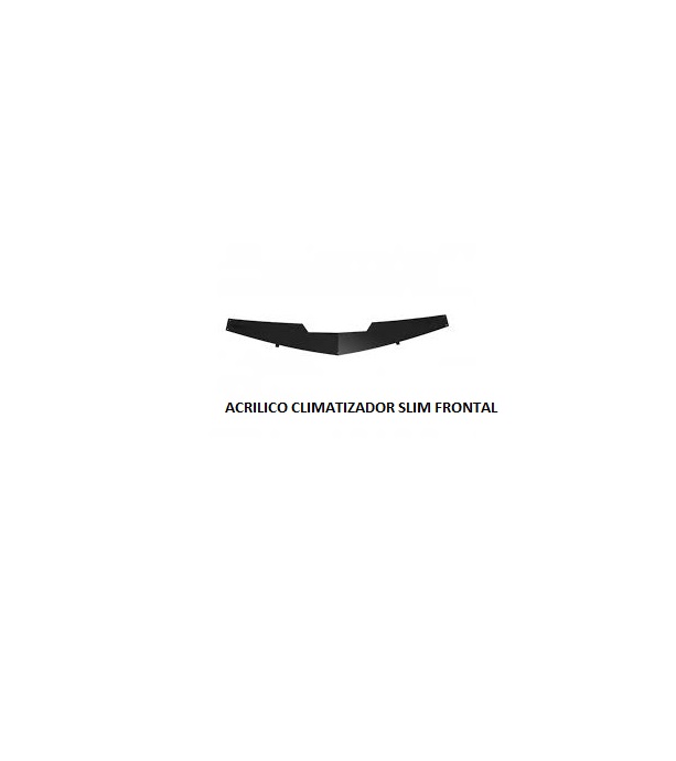 ACRILICO CLIMATIZADOR SLIM FRONTAL PRETO