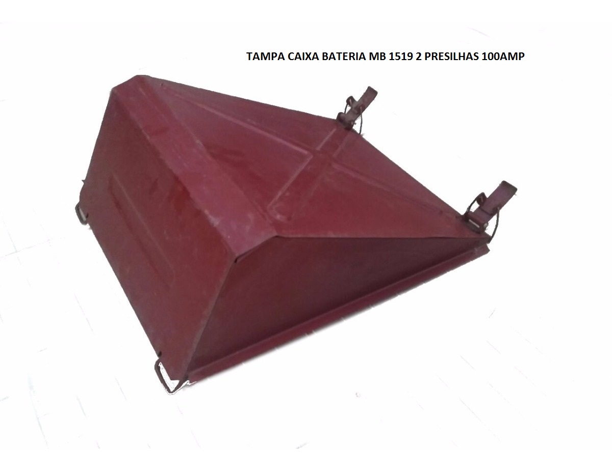 TAMPA CAIXA BATERIA MB 1519 2 PRESILHAS 100AMP