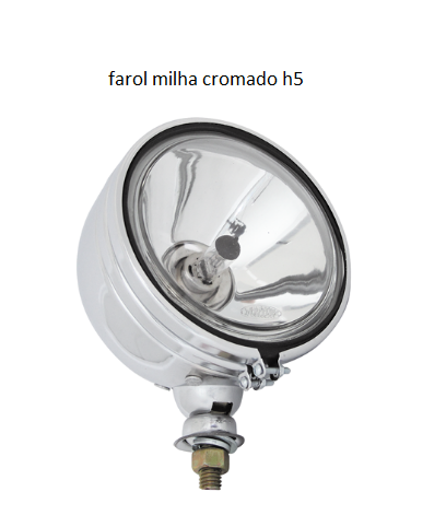 FAROL MILHA CROMADO H5 12V