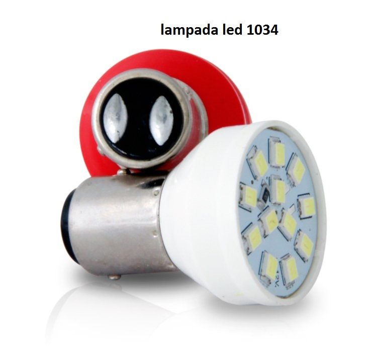 LAMPADA 1034 LED 24V VERMELHA
