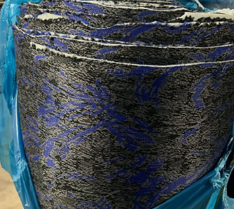 TECIDO MALHA MARMO AZUL LUXO