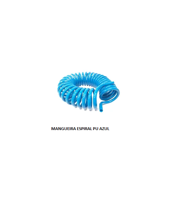 MANGUEIRA ESPIRAL PU 5,0 METROS AZUL