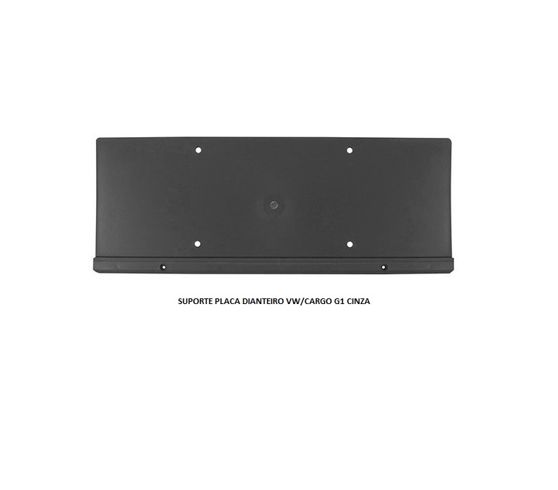 SUPORTE PLACA DIANTEIRO VW/CARGO G1 CINZA