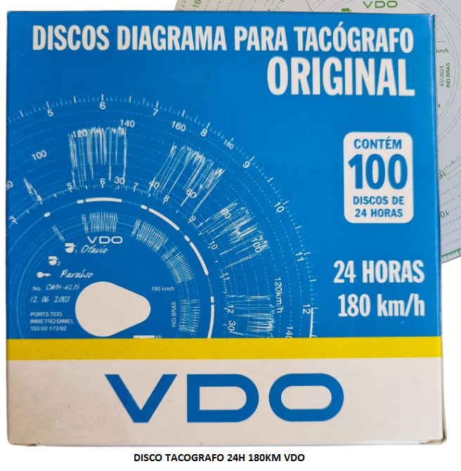 DISCO TACOGRAFO 24H 180KM VDO