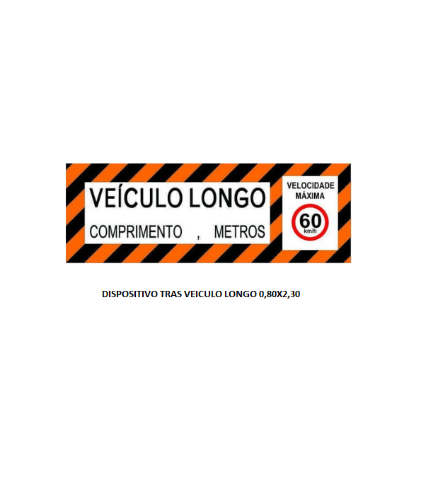 DISPOSITIVO TRAS VEICULO LONGO 0,80X2,30