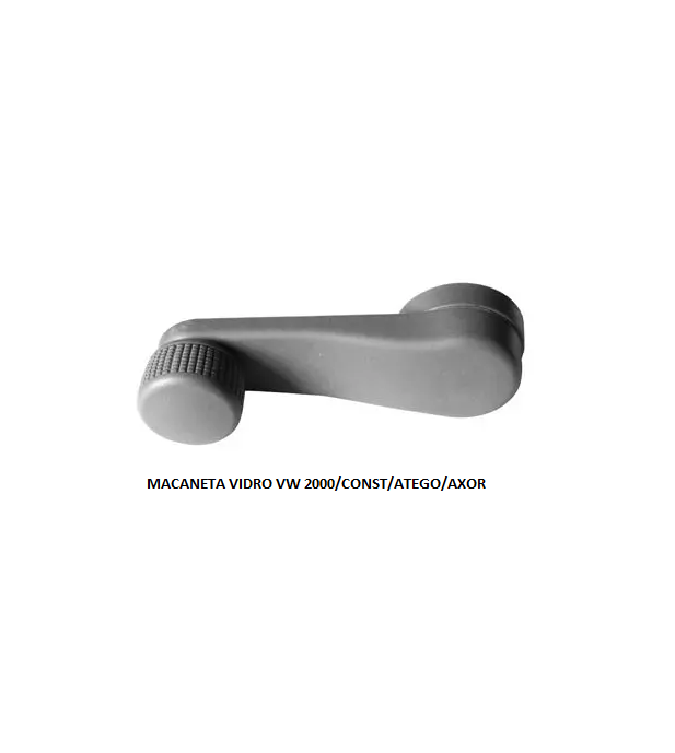 MACANETA VIDRO VW 2000/CONST/ATEGO/AXOR/ACCELO PRETA TRAVA