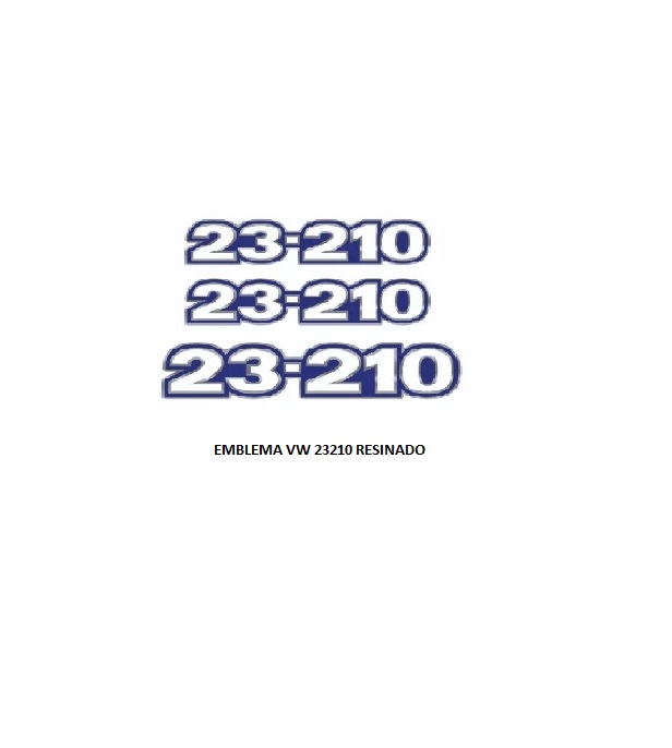 EMBLEMA VW 23210 RESINADO 3PC AZ/BR/CR