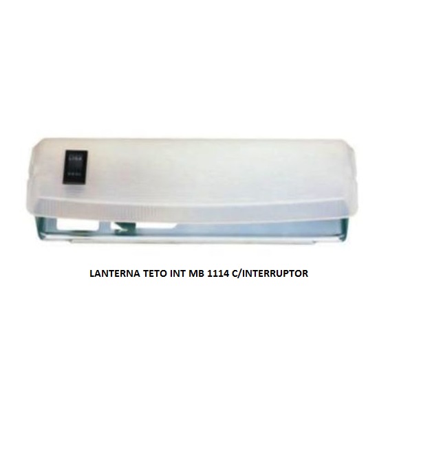 LANTERNA TETO INT MB 1114 C/INTERRUPTOR