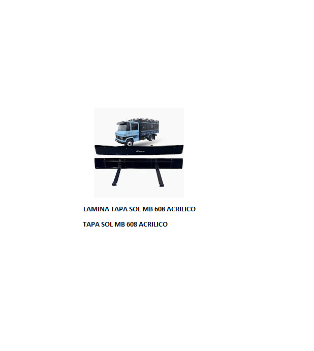LAMINA TAPA SOL MB 608 ACRILICO