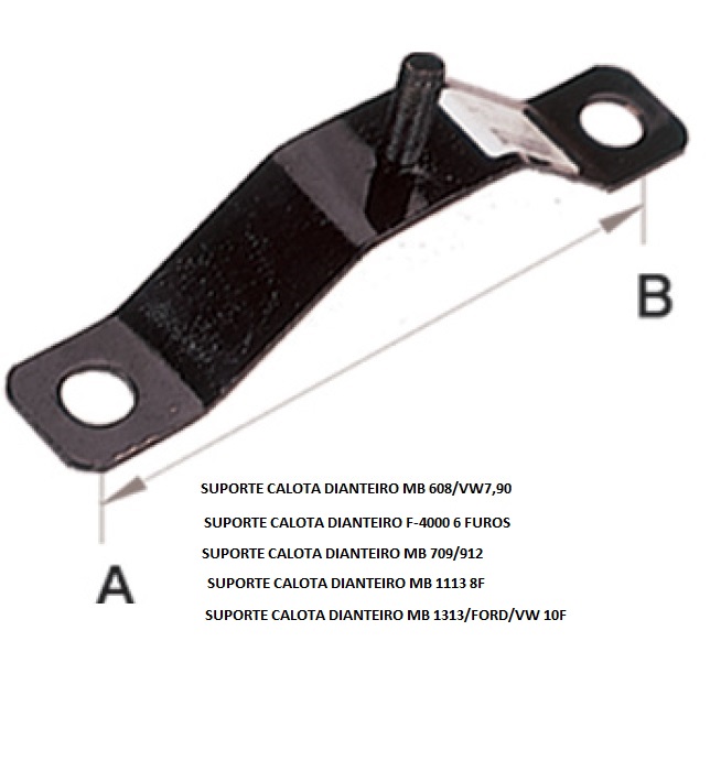 SUPORTE CALOTA DIANTEIRO F-4000 6 FUROS