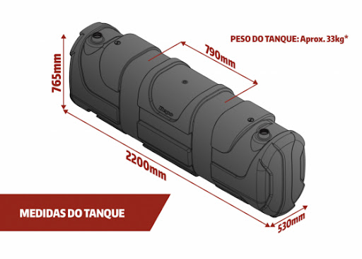 TANQUE 600LTS PLAST QUAD C/SUPORTE
