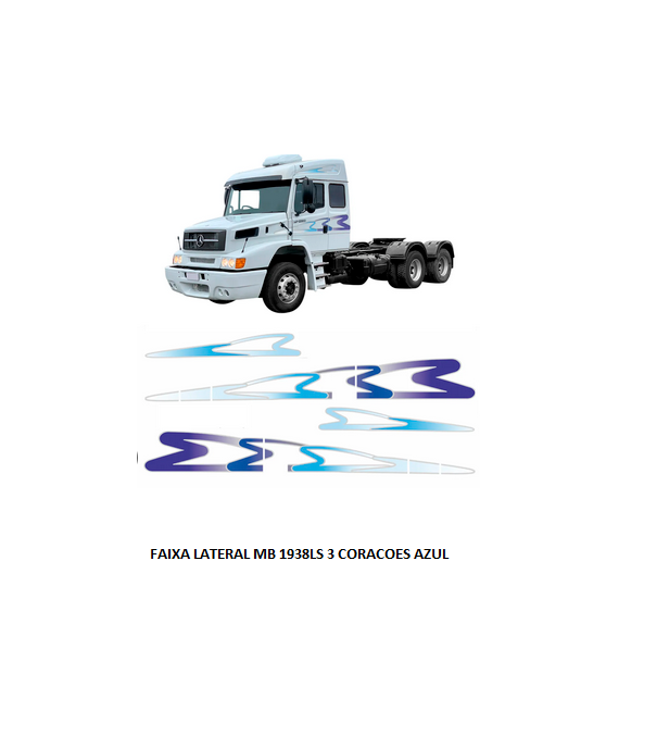 FAIXA LATERAL MB 1938LS 3 CORACOES AZUL