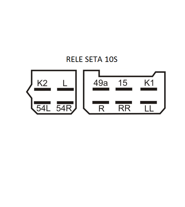 RELE SETA 12V 10S NEG CARCACA MB
