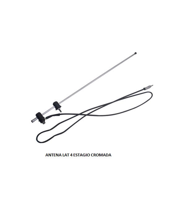 ANTENA LAT 4 ESTAGIO CROMADA
